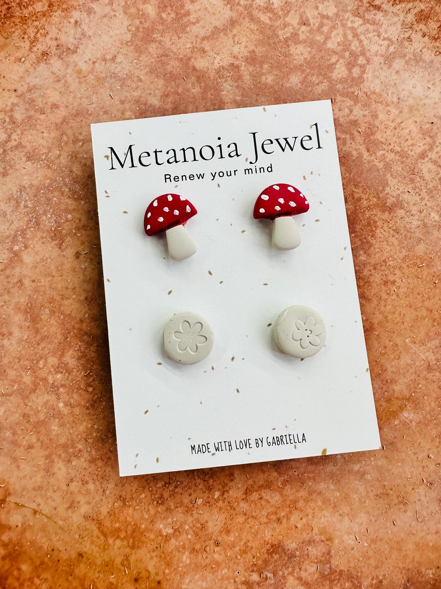 Mushroom Stud Earring Pack