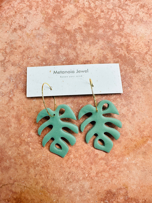 Monstera Hoops